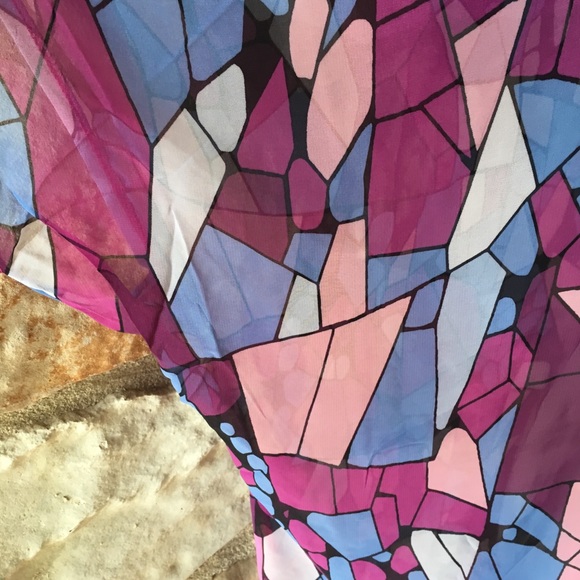 5⭐️Fave!! Purple Abstract Kimono Duster - Picture 6 of 8